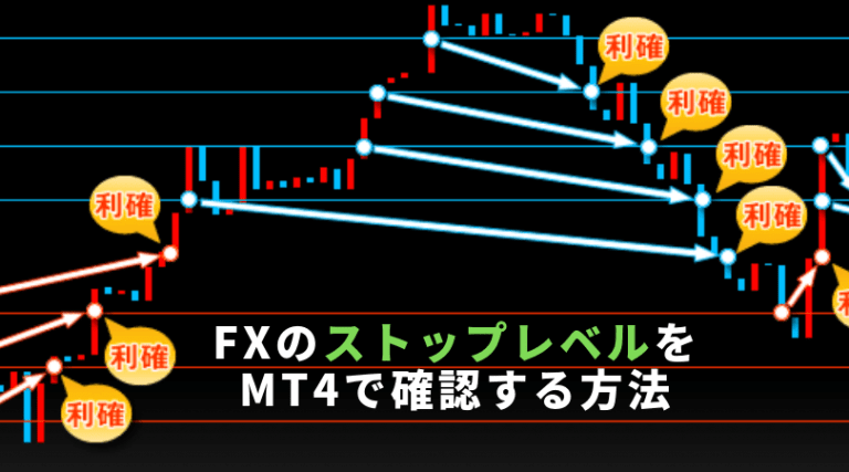Fxのストップレベルをmt4で確認する方法