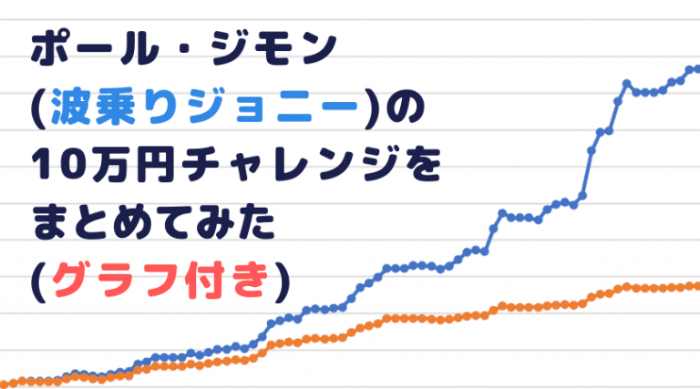 波乗りジョニー ポール ジモン の10万円チャレンジをまとめてみた 保存版